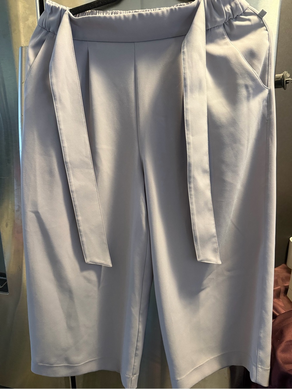lululemon athletica Light Lavender Capris with Waist Tie